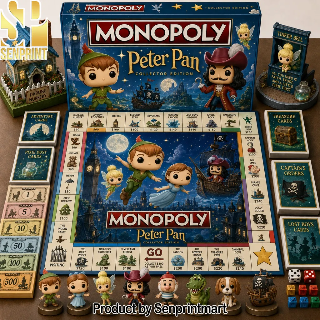 Peter Pan Monopoly Collector Edition Premium Board Game