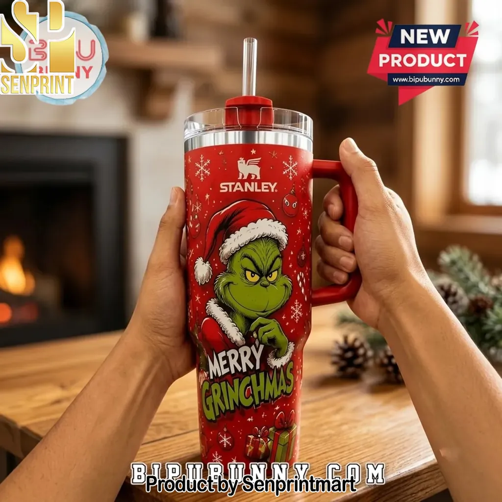 The Grinch Merry Grinchmas 40oz Stanley Insulated Tumbler