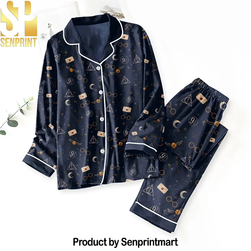 Harry Potter Icons Satin Sleepwear Pajama Set