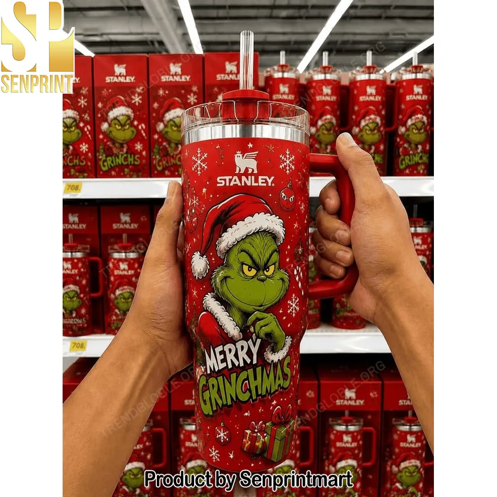 The Grinch Merry Grinchmas Christmas 40oz Stanley Tumbler