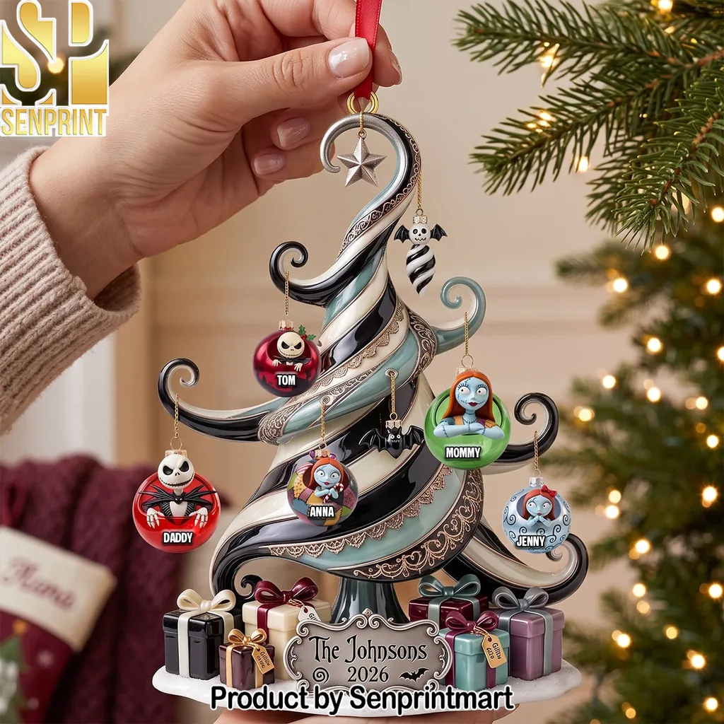 Nightmare Before Christmas Personalized Family Tree Ornament