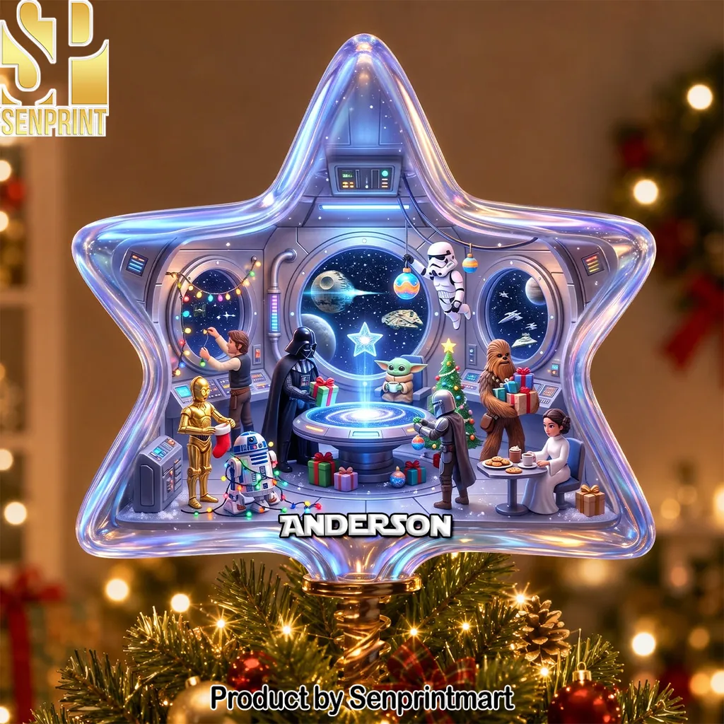 Personalized Star Wars Christmas Tree Topper Custom Family Gift
