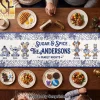 Personalized Little Monsters Gingerbread Christmas Quilted Table Runner Personalized Little Monsters Gingerbread Christmas Quilted Table Runner