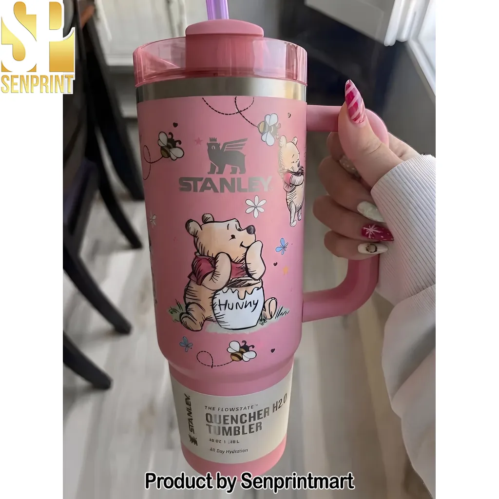 Winnie The Pooh Hunny Pink 40oz Stanley Quencher Tumbler