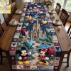 Personalized Disney Toile de Jouy Gingerbread Family Table Runner Personalized Disney Toile de Jouy Gingerbread Family Table Runner