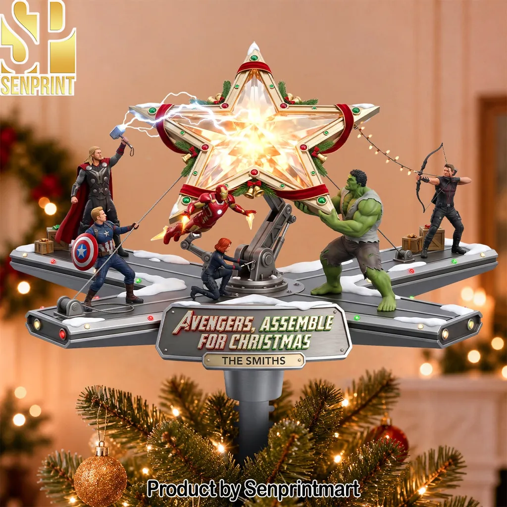 Avengers Assemble Personalized Christmas Tree Topper