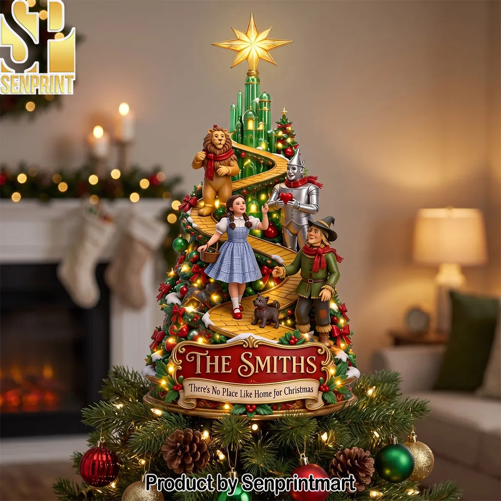 Wizard Of Oz Personalized Family Christmas Tree Topper