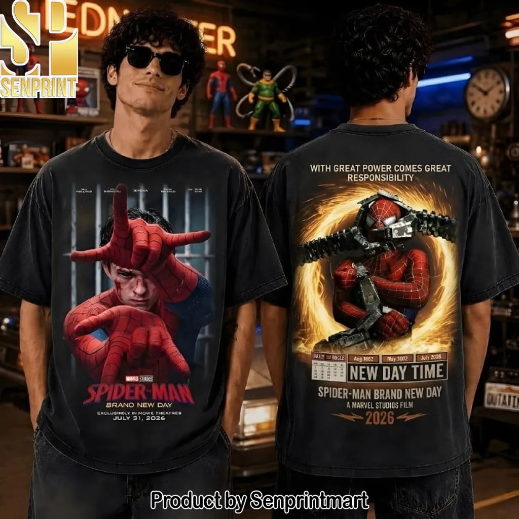 Spider-Man Brand New Day Graphic Print Vintage Wash T-Shirt