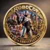 Robocop 40th Anniversary 1987-2027 Gold Plated Sci-Fi Movie Collectible Commemorative Coin