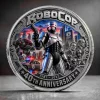 Robocop 40th Anniversary 1987-2027 Gold Plated Sci-Fi Movie Collectible Commemorative Coin