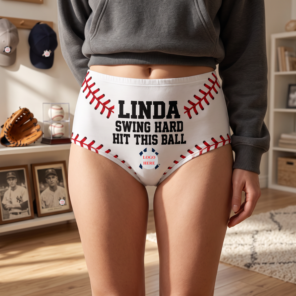 Personalized Baseball Laces Custom Name Funny Sports Fan Gift Women’s Briefs Personalized Baseball Laces Custom Name Funny Sports Fan Gift Women’s Briefs