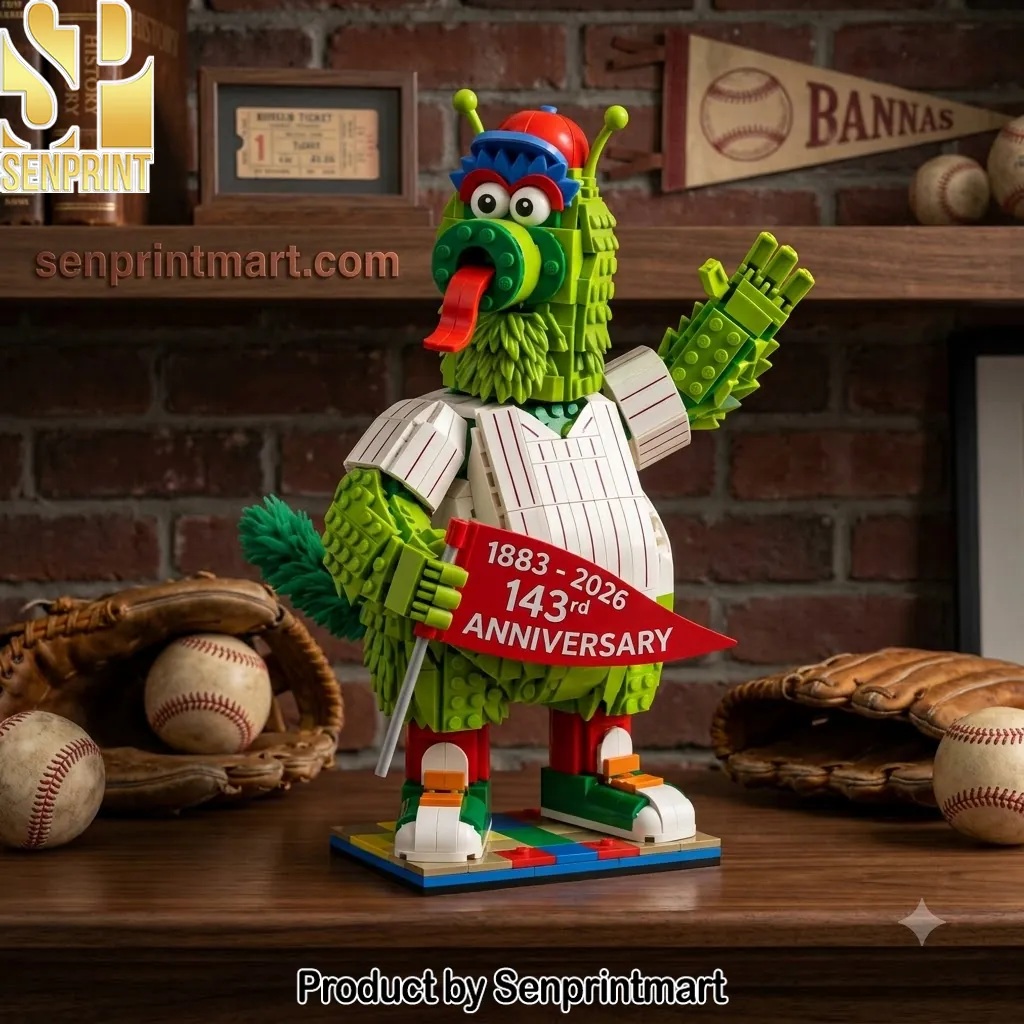 Philadelphia Phillies 143rd Anniversary Phillie Phanatic Building Set