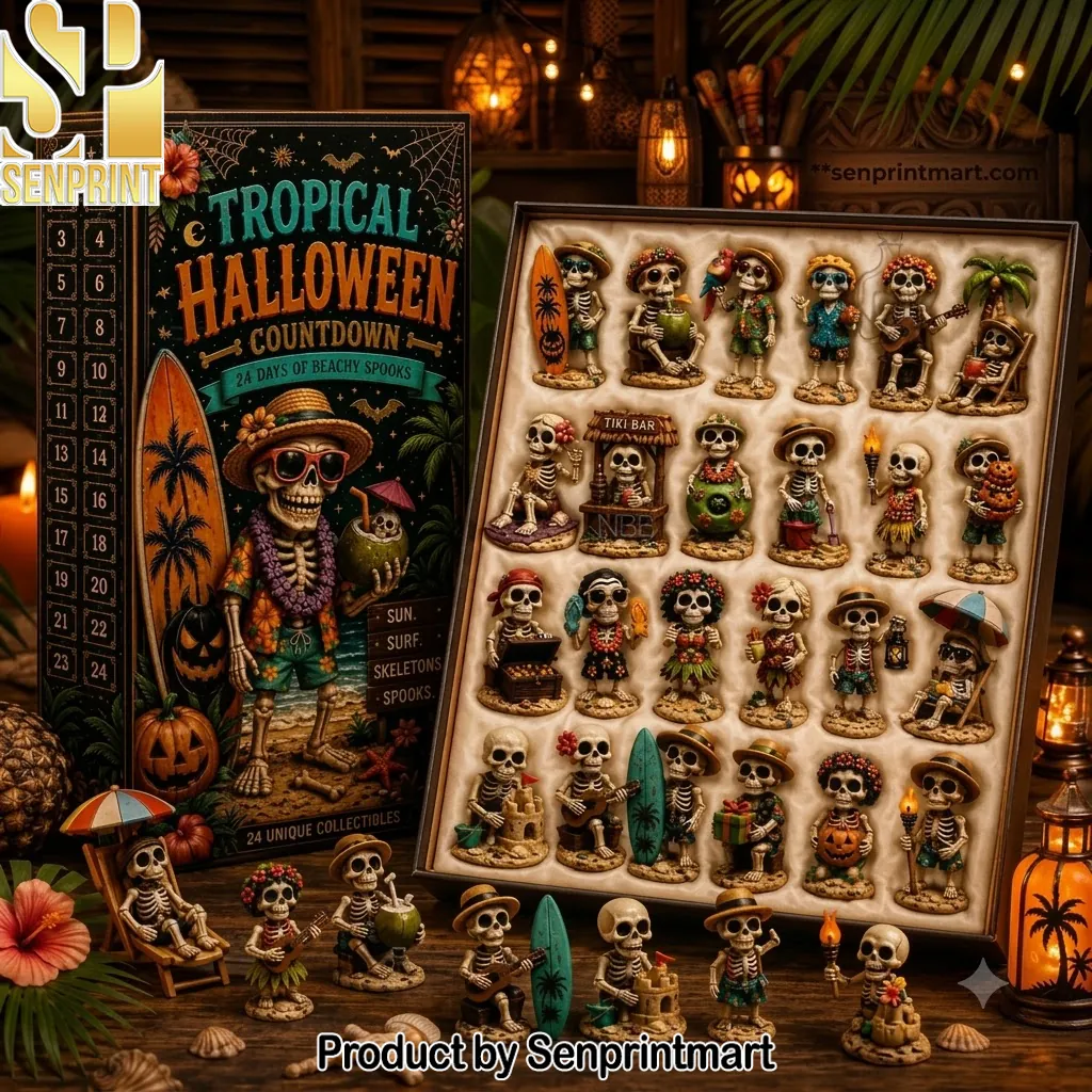 Tropical Halloween 24 Days Beachy Spooks Countdown Advent Calendar