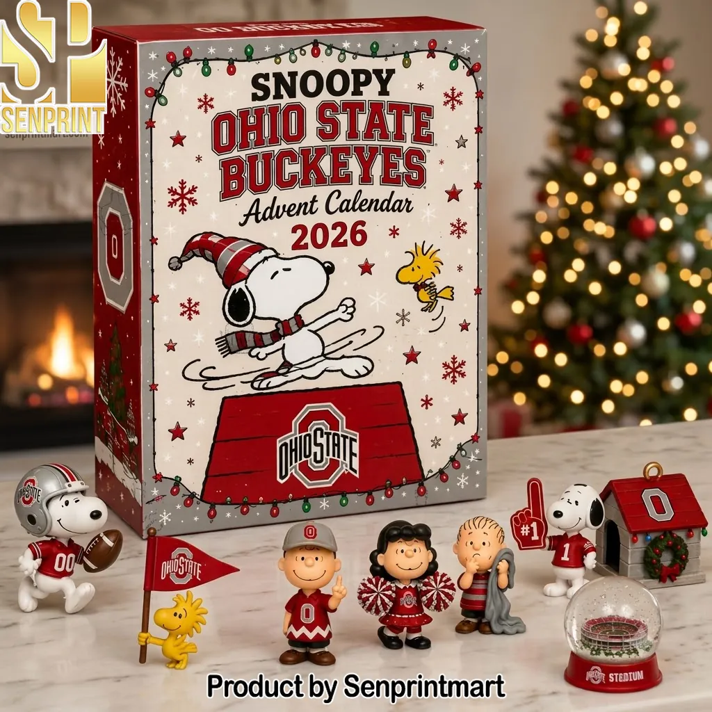Snoopy Ohio State Buckeyes 2026 Christmas Holiday Advent Calendar