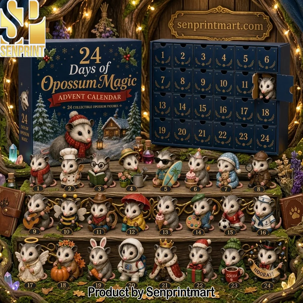 24 Days Of Opossum Magic Collectible Christmas Advent Calendar
