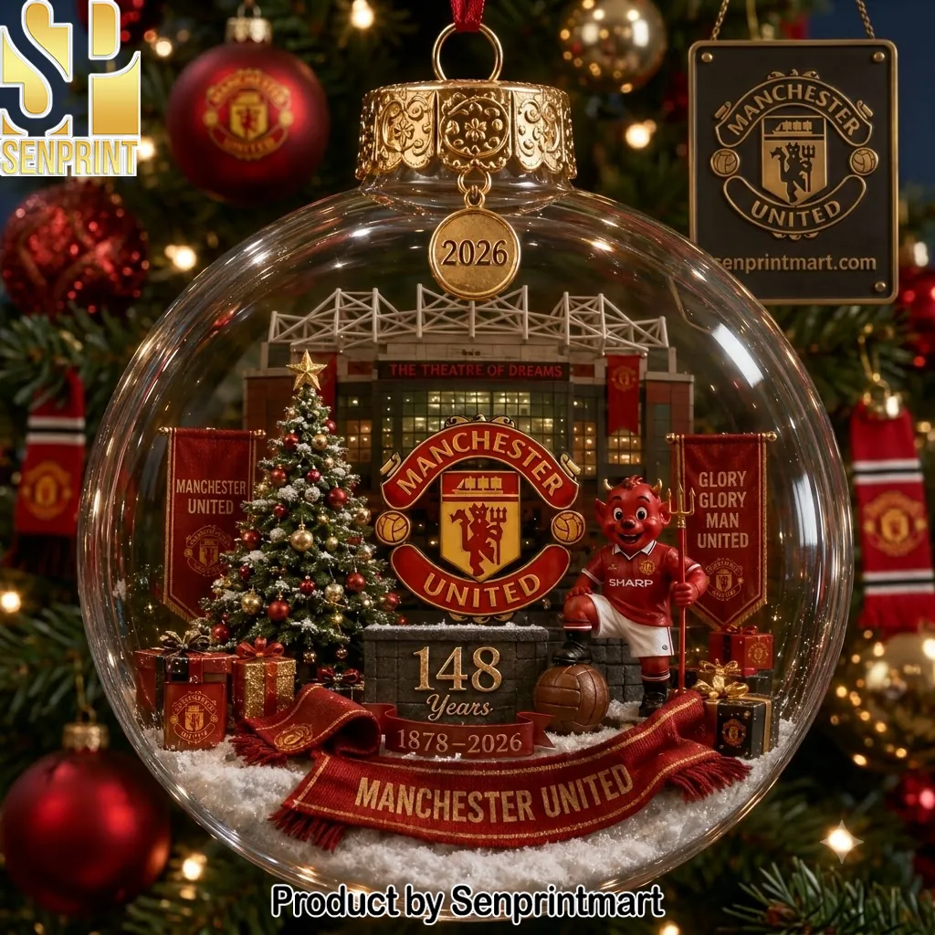 Manchester United 148th Anniversary 2026 Commemorative Christmas Ornament