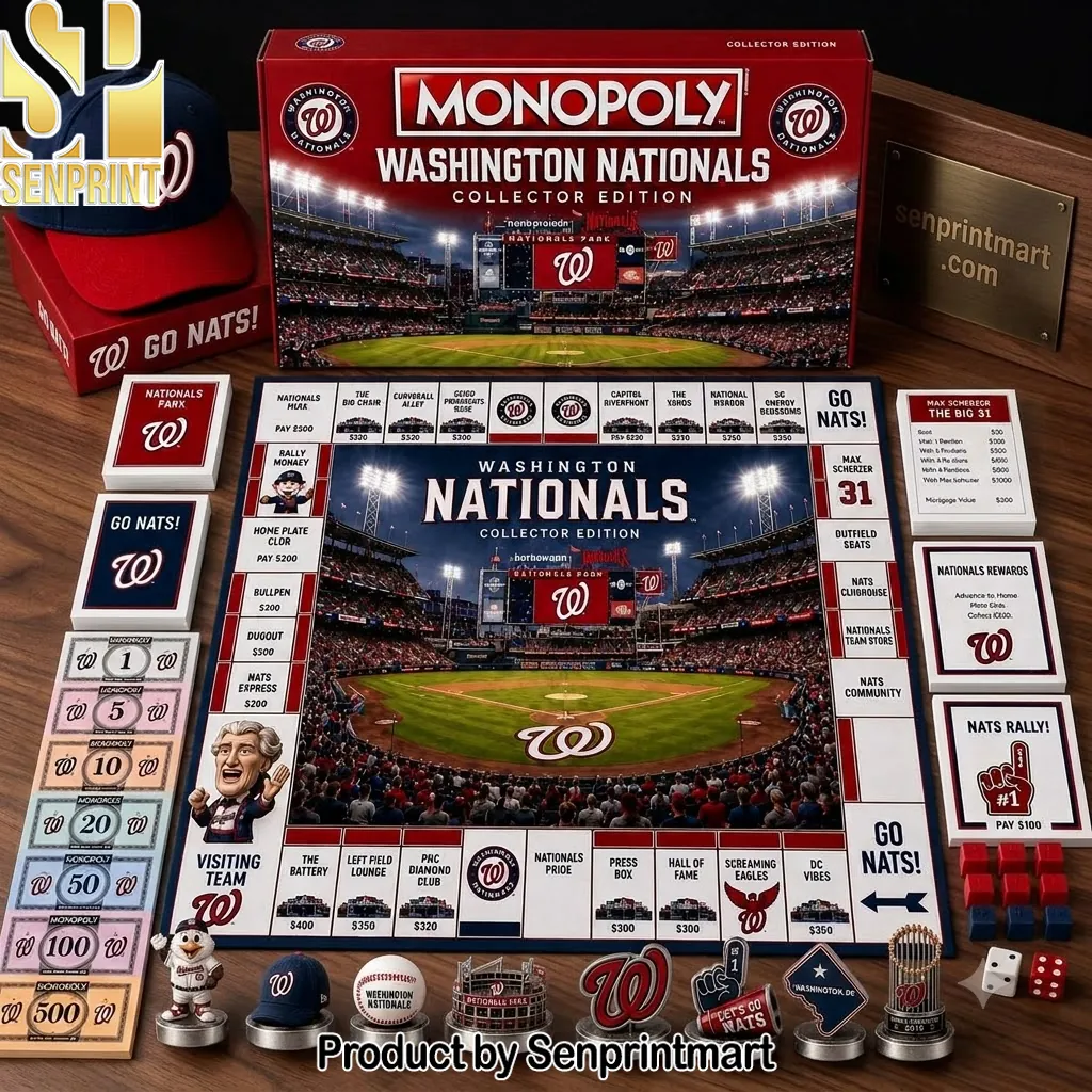Washington Nationals Monopoly Collector Edition Board Game