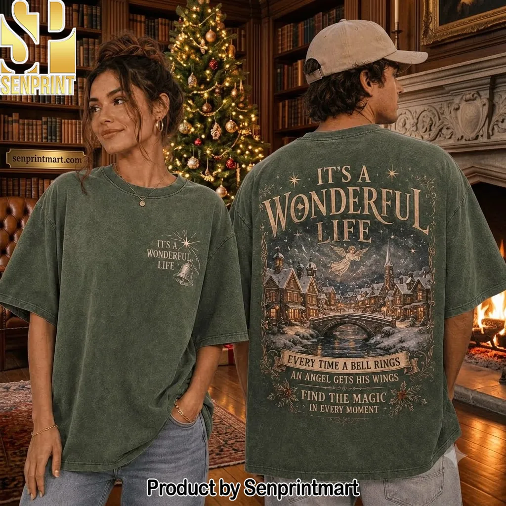 Its A Wonderful Life Christmas Vintage Graphic T-Shirt