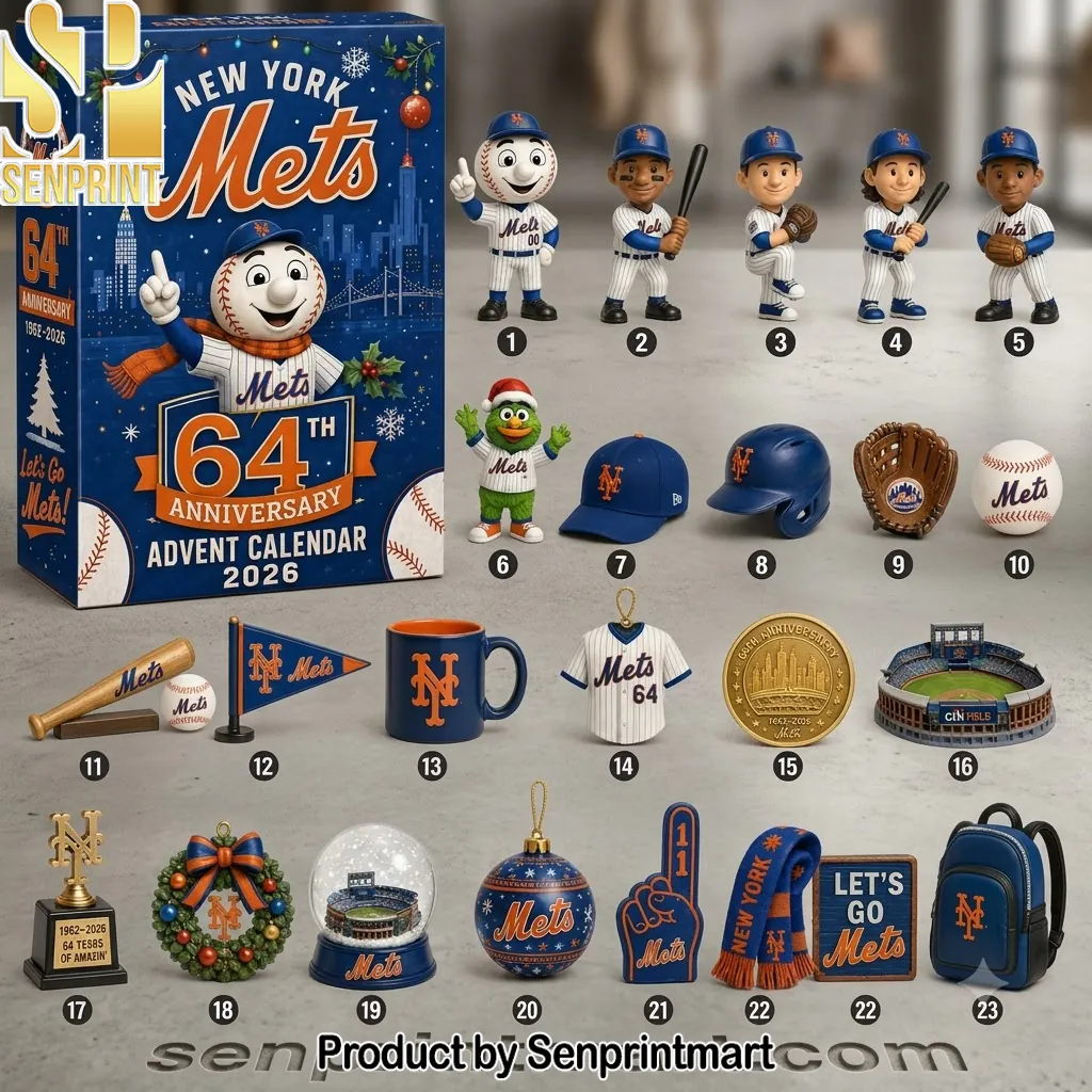 New York Mets 64th Anniversary 2026 Limited Edition Advent Calendar