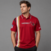 Arizona Cardinals NFL Men's Premium Zigzag Side Stripe Performance Polo Shirt