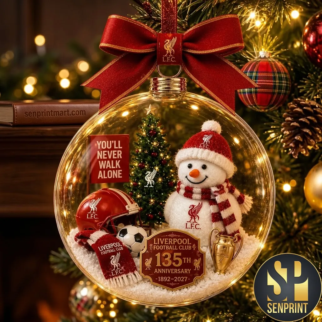 Liverpool FC 135th Anniversary 1892-2027 Commemorative Christmas Ornament