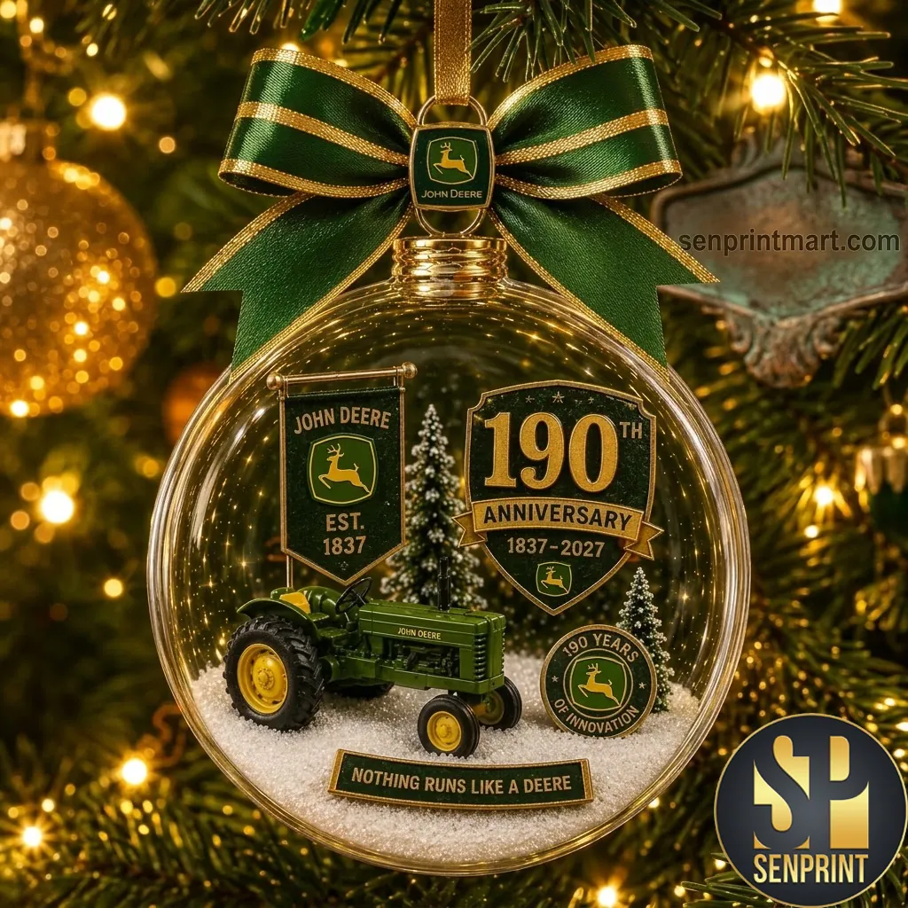 John Deere 190th Anniversary 1837-2027 Limited Edition Christmas Ornament