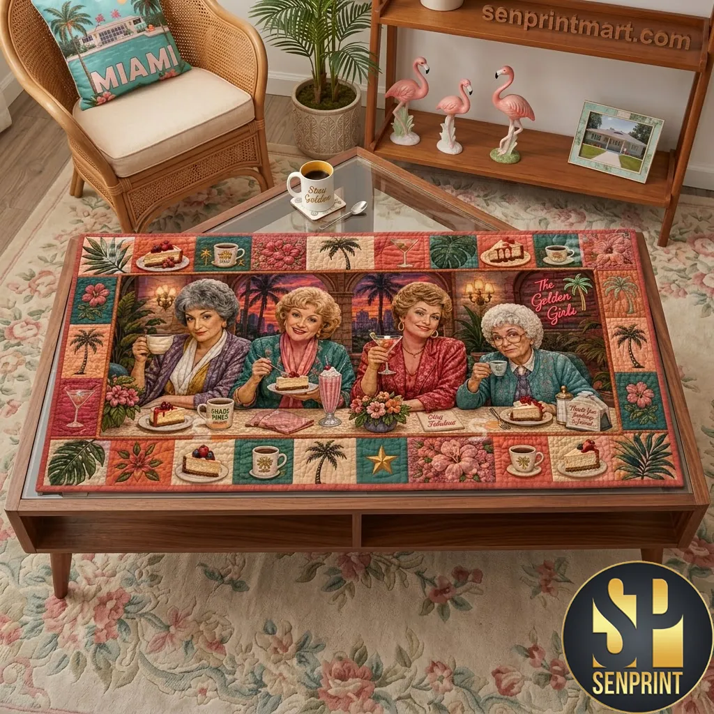 The Golden Girls Tropical  Table Runner