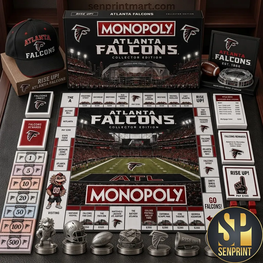 Atlanta Falcons Monopoly Collector Edition Board Game