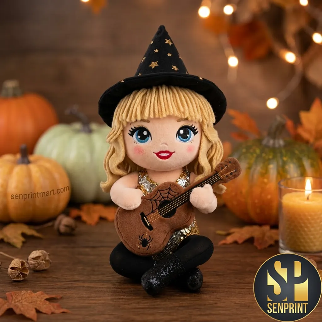 Taylor Swift Eras Tour Inspired Witch Halloween Plush Doll