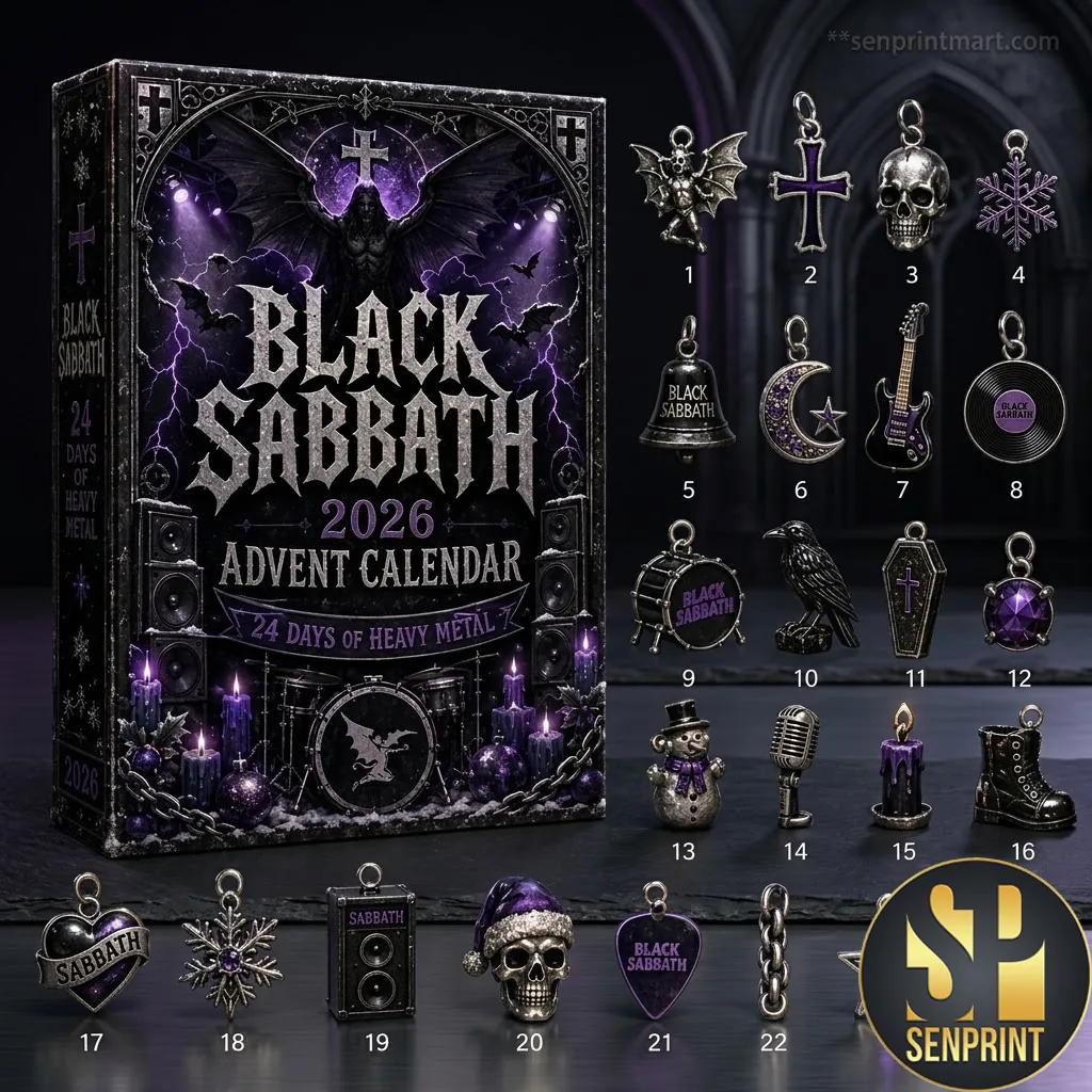 Black Sabbath 2026 24 Days Of Heavy Metal Limited Edition Advent Calendar