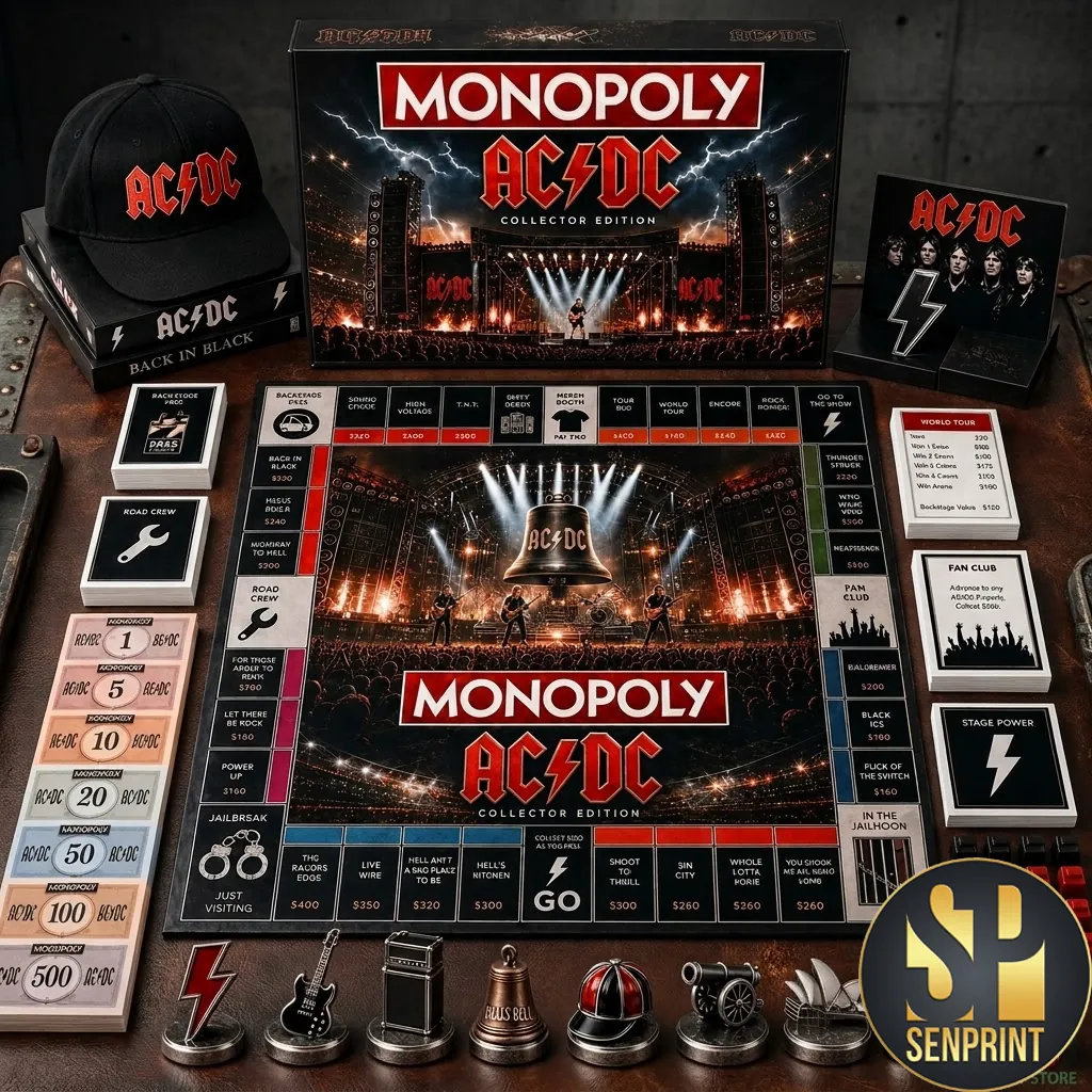 AC/DC Collector Edition Monopoly Official Band Board Game