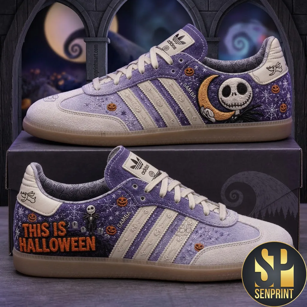 Jack Skellington This Is Halloween Custom Samba Shoes
