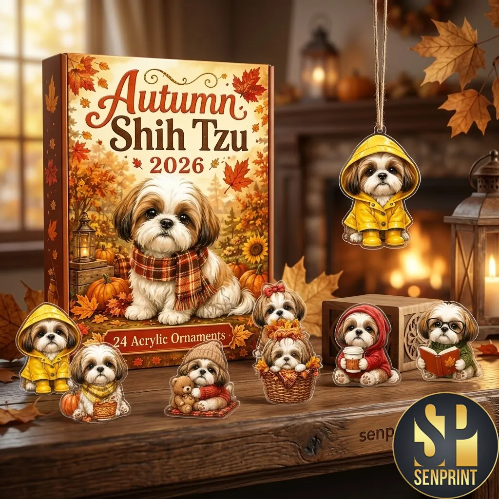 Autumn Shih Tzu 2026 Limited Edition 24 Acrylic Ornaments