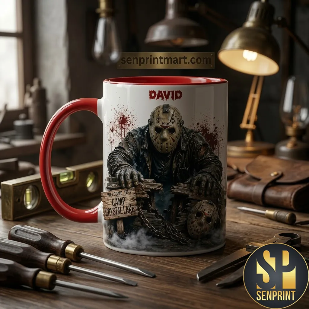 Friday The 13th Jason Voorhees Camp Crystal Lake Personalized Mug
