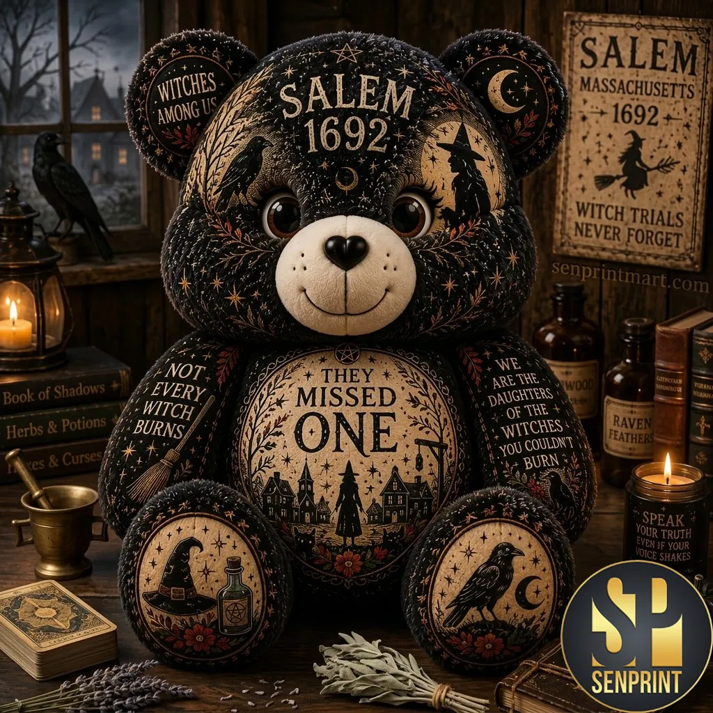 Salem 1692 They Missed One Gothic Witch Themed Decorative Pillow