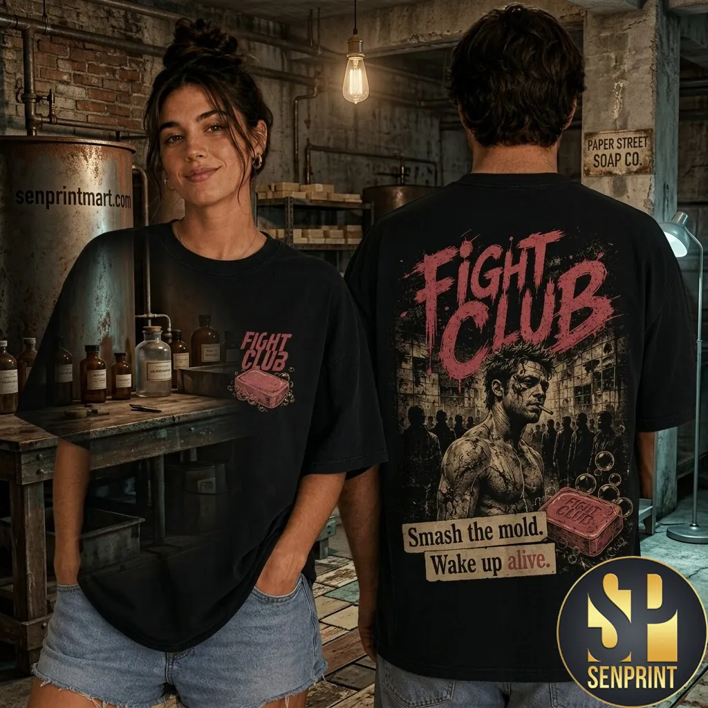 Fight Club Smash The Mold Wake Up Alive Vintage Graphic T-Shirt