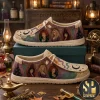 Halloween Witch Theme Haunted House Graphic Dude Shoes Halloween Witch Theme Haunted House Graphic Dude Shoes