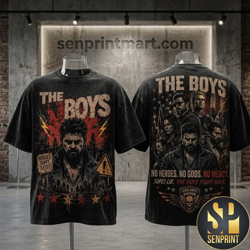 The Boys No Heroes No Gods No Mercy Graphic 3D T-Shirt