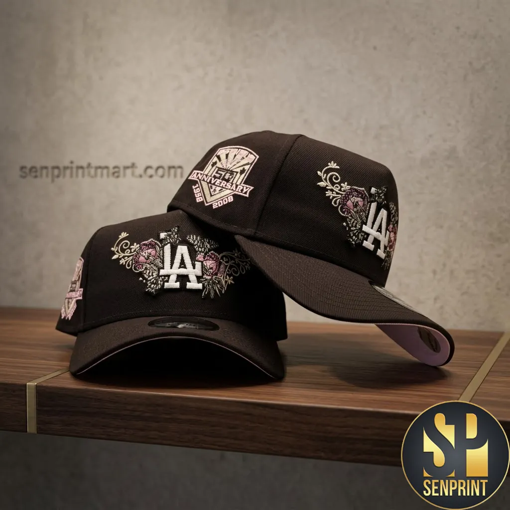 Los Angeles Dodgers Brown Butterfly 50th Anniversary Snapback Hat