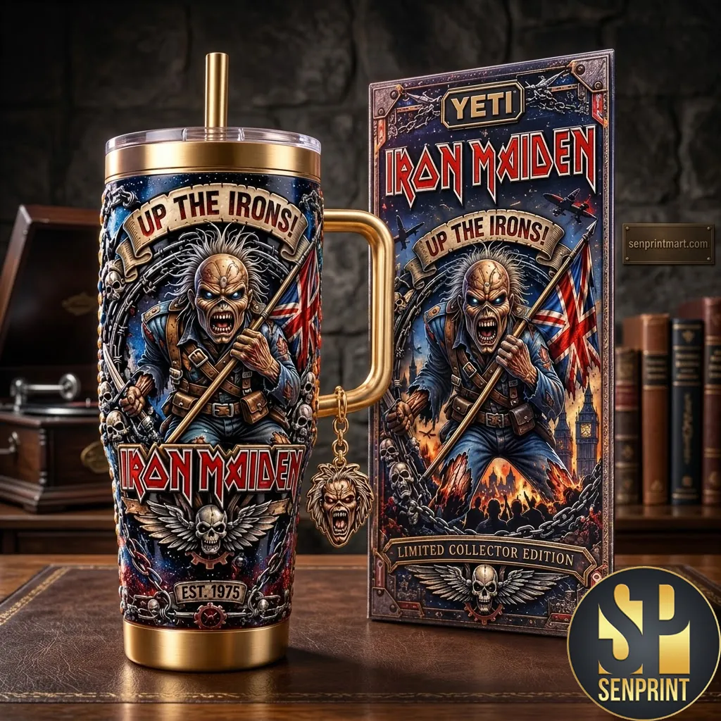 Iron Maiden Up The Irons 40oz Limited Edition Stainless Steel Tumbler