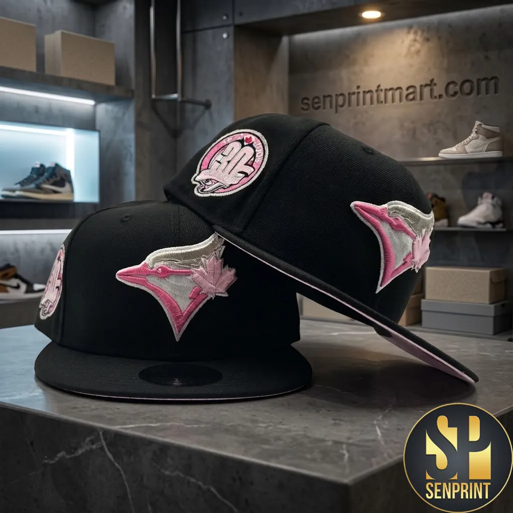 Toronto Blue Jays 30th Anniversary Pink Bottom Black Snapback Hat