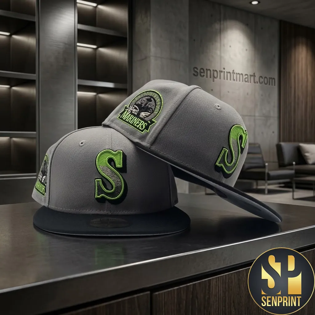 Seattle Mariners 30th Anniversary Neon Green Logo Fitted Hat