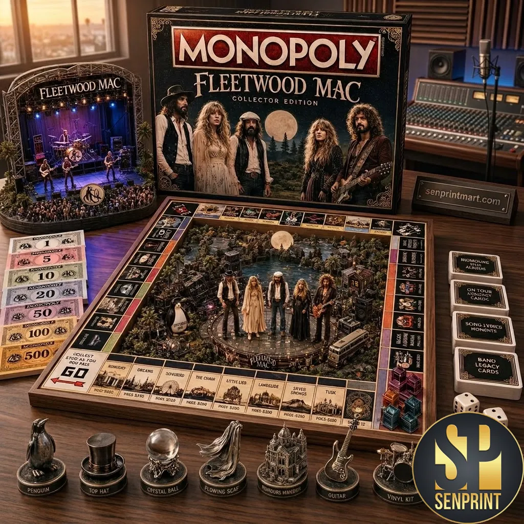 Fleetwood Mac Collector Edition Monopoly Board Game