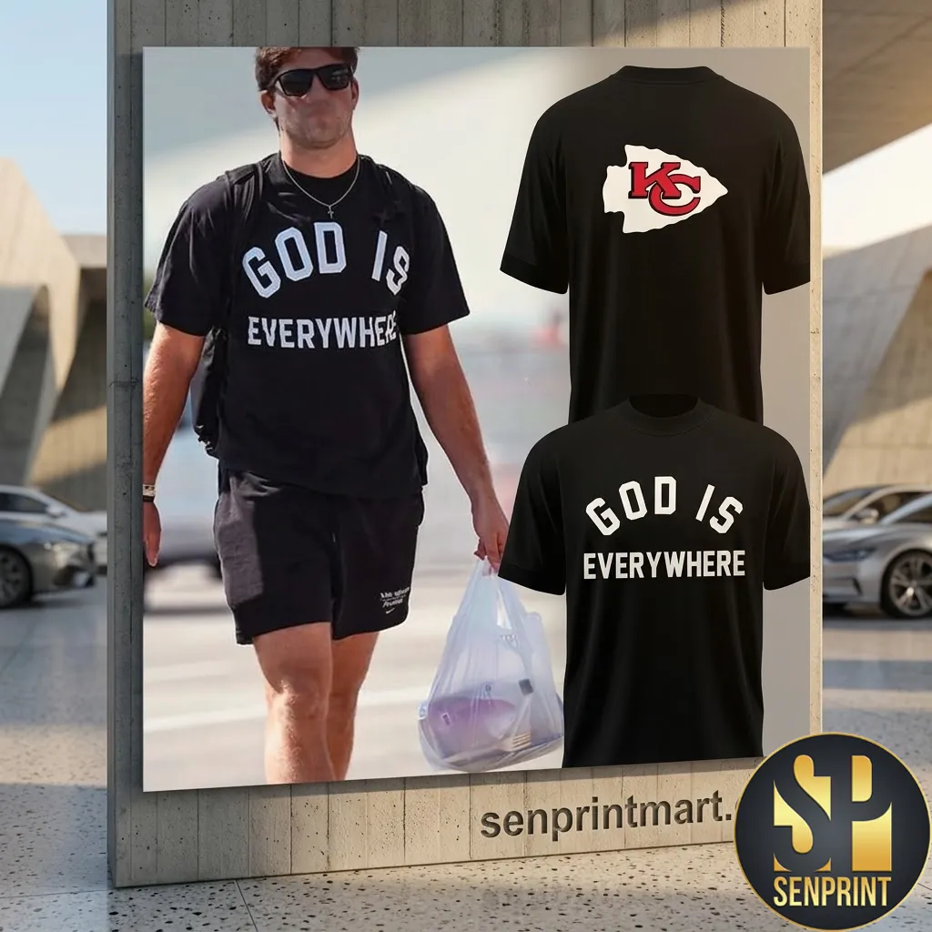 Kansas City Chiefs God Is Everywhere Graphic T-Shirt