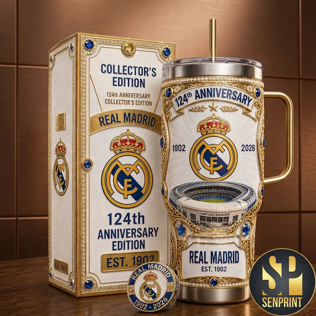 Real Madrid 124th Anniversary Collector Edition Insulated Tumbler