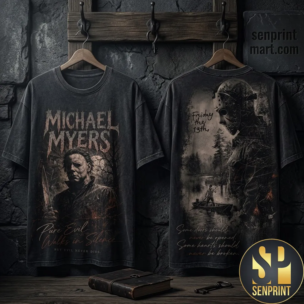 Michael Myers Pure Evil Horror Movie Graphic 3D T-Shirt