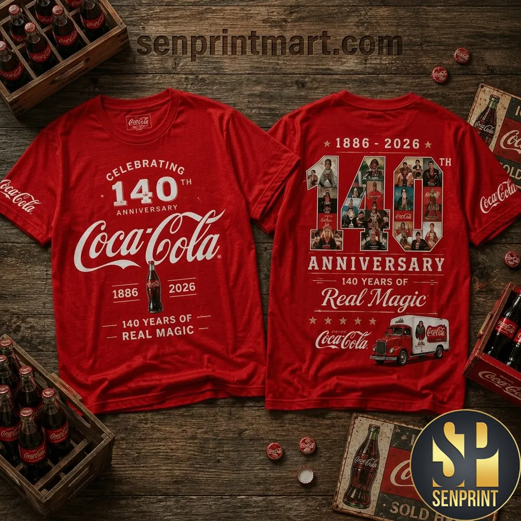 Coca-Cola 140th Anniversary Real Magic Commemorative Graphic T-Shirt