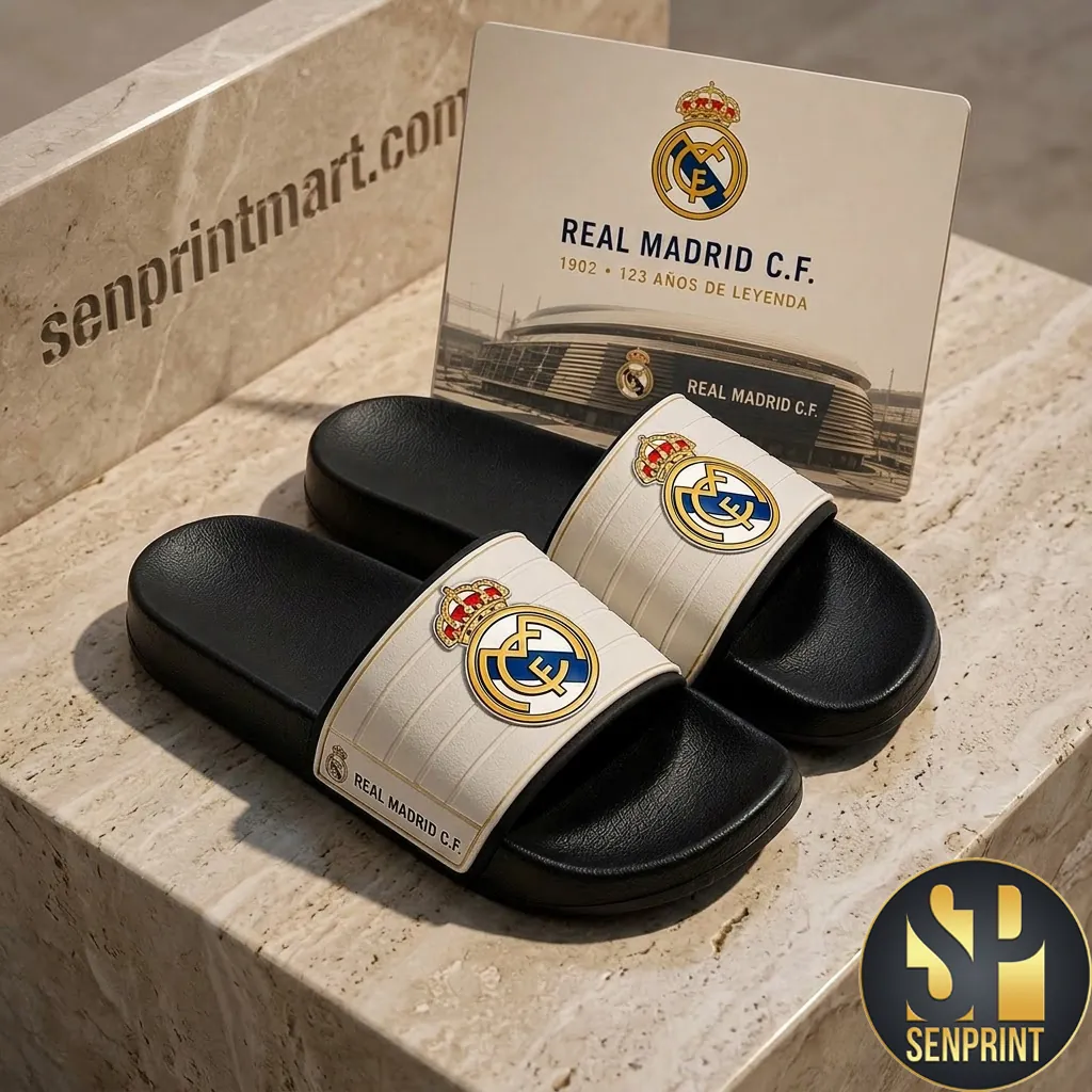 Real Madrid CF 123 Years Anniversary Premium Custom Sandals