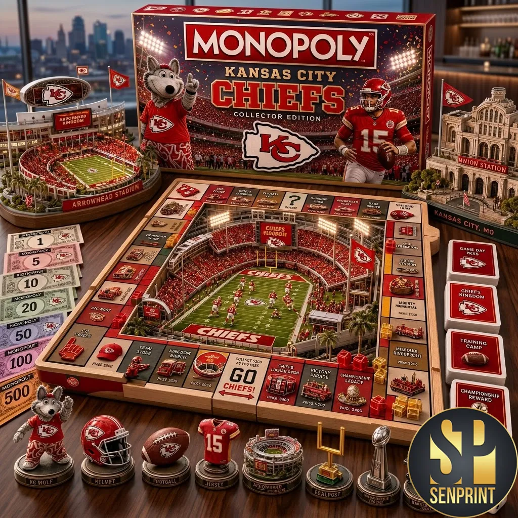 Kansas City Chiefs Monopoly Collector Edition Board Game