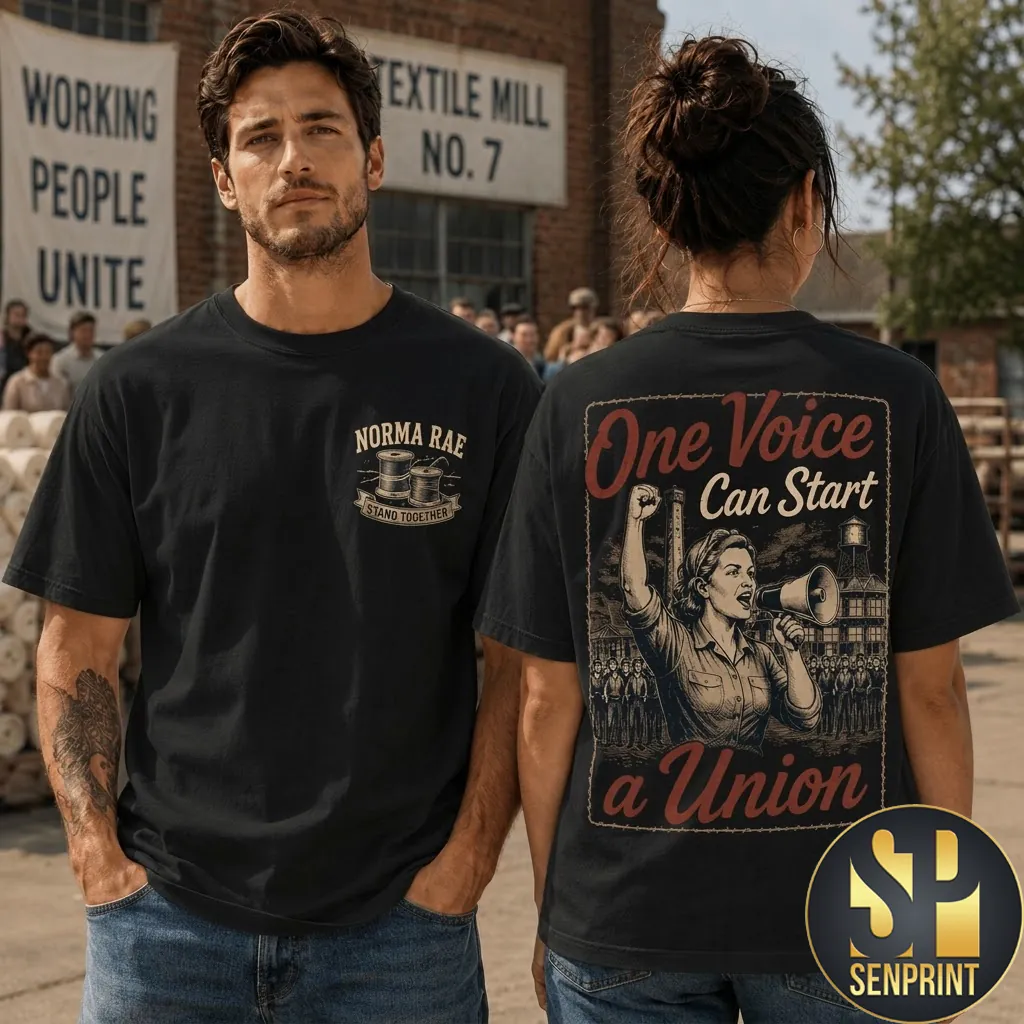 Norma Rae One Voice Can Start A Union Vintage Graphic Shirt